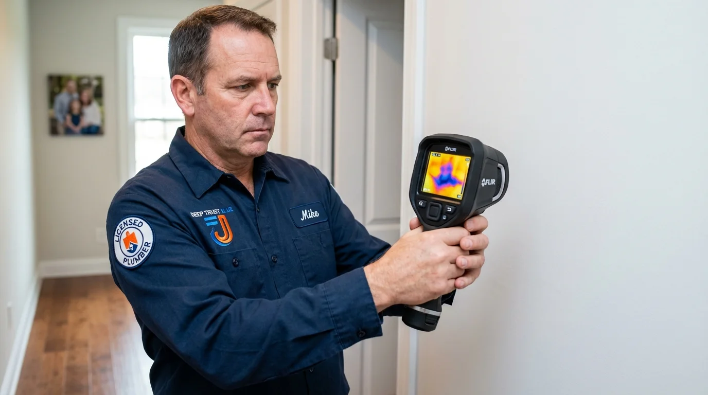 Thermal imaging leak detection by Johns Plumbing LLC in Fair Grove